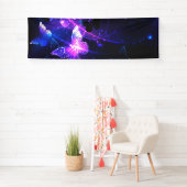 Hintergrund mit Nachtschmetterlingen Banner (Insitu)