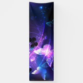 Hintergrund mit Nachtschmetterlingen Banner (Vertikal)