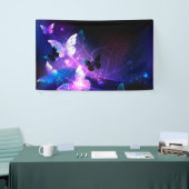 Hintergrund mit Nachtschmetterlingen Banner (Messeveranstaltung)