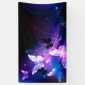 Hintergrund mit Nachtschmetterlingen Banner (Vertikal)