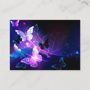 Hintergrund mit Nachtschmetterlingen Begleitkarte