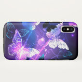 Hintergrund mit Nachtschmetterlingen Case-Mate iPhone Hülle (Rückseite (Horizontal))