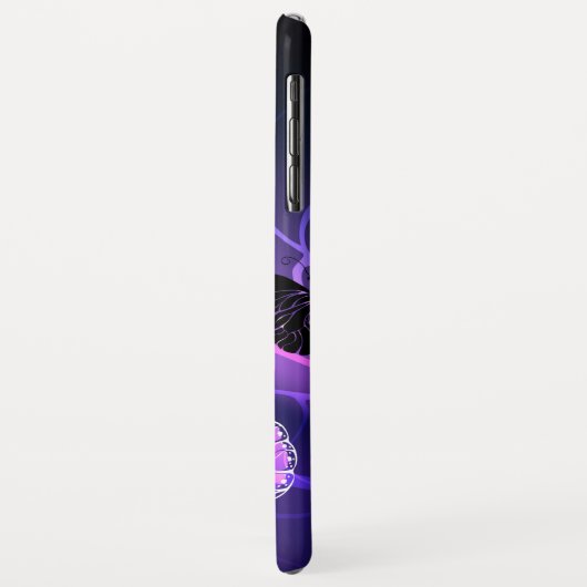 Hintergrund mit Nachtschmetterlingen Case-Mate iPhone Hülle (Hinten/Links)