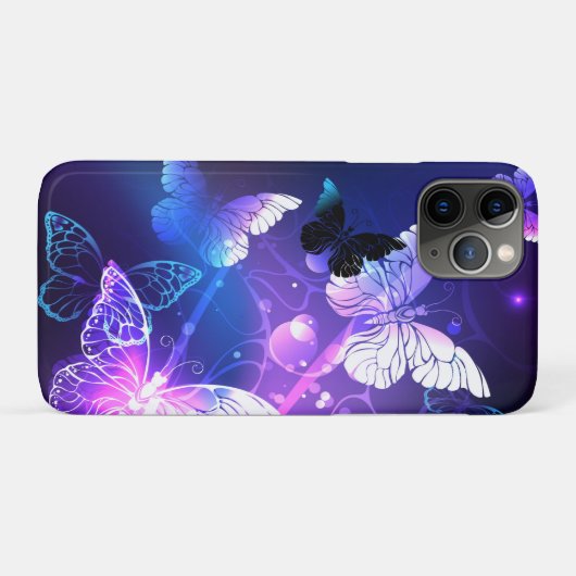 Hintergrund mit Nachtschmetterlingen Case-Mate iPhone Hülle (Rückseite (Horizontal))