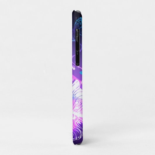 Hintergrund mit Nachtschmetterlingen Case-Mate iPhone Hülle (Hinten/Links)