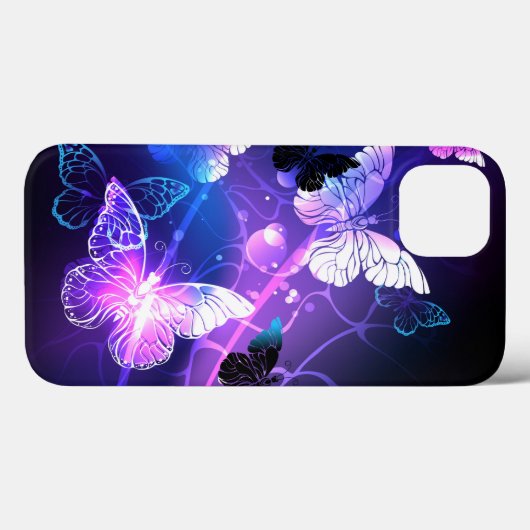 Hintergrund mit Nachtschmetterlingen Case-Mate iPhone Hülle (Rückseite (Horizontal))