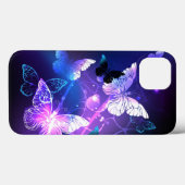 Hintergrund mit Nachtschmetterlingen Case-Mate iPhone Hülle (Rückseite (Horizontal))