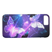 Hintergrund mit Nachtschmetterlingen Case-Mate iPhone Hülle (Rückseite (Horizontal))