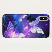 Hintergrund mit Nachtschmetterlingen Case-Mate iPhone Hülle (Rückseite (Horizontal))