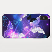 Hintergrund mit Nachtschmetterlingen Case-Mate iPhone Hülle (Rückseite (Horizontal))