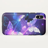 Hintergrund mit Nachtschmetterlingen Case-Mate iPhone Hülle (Rückseite (Horizontal))