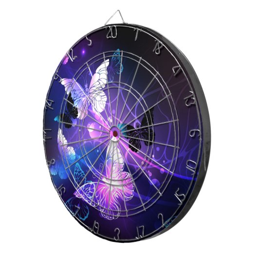Hintergrund mit Nachtschmetterlingen Dartscheibe (Vorderseite rechts)