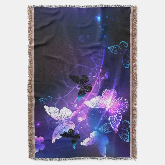 Hintergrund mit Nachtschmetterlingen Decke (Vorderseite Vertikal)