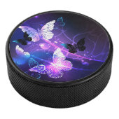 Hintergrund mit Nachtschmetterlingen Eishockey Puck (3/4)