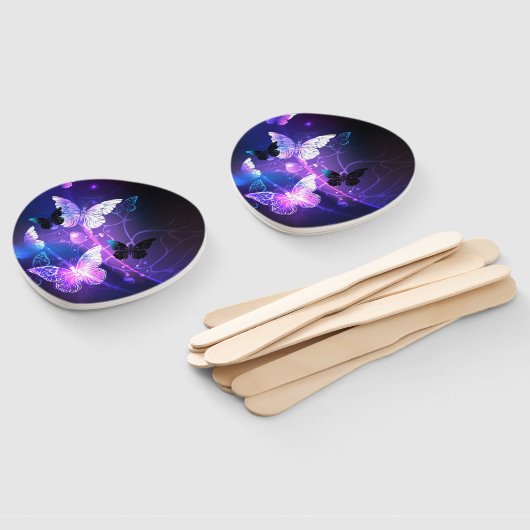 Hintergrund mit Nachtschmetterlingen Fächer (Non-assembled)