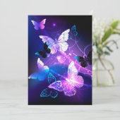 Hintergrund mit Nachtschmetterlingen Feiertagskarte (Stehend Vorderseite)