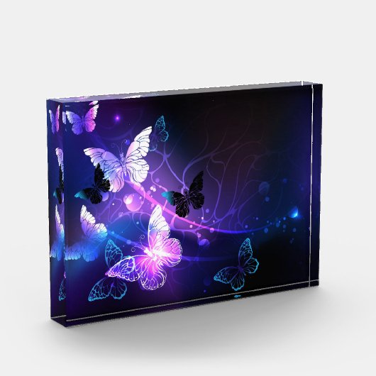 Hintergrund mit Nachtschmetterlingen Fotoblock (Links)