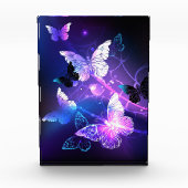 Hintergrund mit Nachtschmetterlingen Fotoblock (Vorderseite)