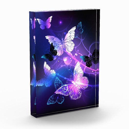 Hintergrund mit Nachtschmetterlingen Fotoblock (Links)