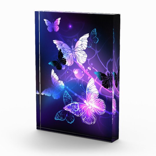 Hintergrund mit Nachtschmetterlingen Fotoblock (Rechts)