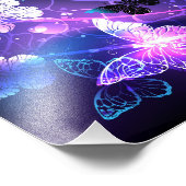 Hintergrund mit Nachtschmetterlingen Fotodruck (Ecke)