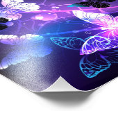 Hintergrund mit Nachtschmetterlingen Fotodruck (Ecke)