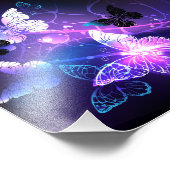 Hintergrund mit Nachtschmetterlingen Fotodruck (Ecke)