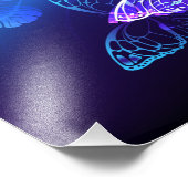 Hintergrund mit Nachtschmetterlingen Fotodruck (Ecke)