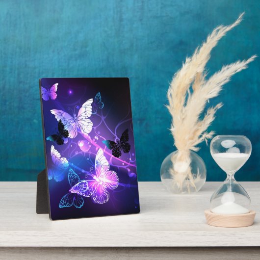 Hintergrund mit Nachtschmetterlingen Fotoplatte (Seite)