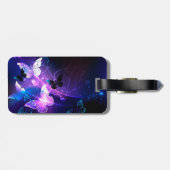 Hintergrund mit Nachtschmetterlingen Gepäckanhänger (Rückseite horizontal)