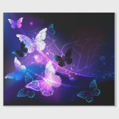 Hintergrund mit Nachtschmetterlingen Geschenkpapier (Flach)