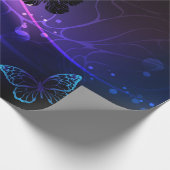 Hintergrund mit Nachtschmetterlingen Geschenkpapier (Ecke)