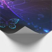 Hintergrund mit Nachtschmetterlingen Geschenkpapier (Ecke)