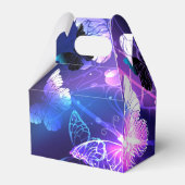 Hintergrund mit Nachtschmetterlingen Geschenkschachtel (Rückseite)