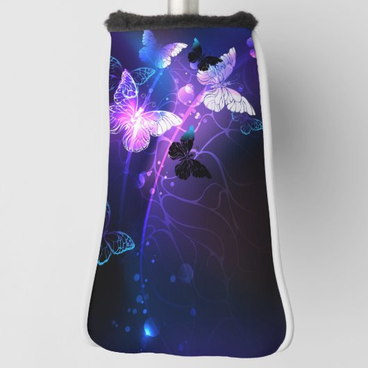 Hintergrund mit Nachtschmetterlingen Golf Headcover (Rotieren 90)