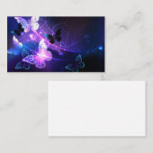 Hintergrund mit Nachtschmetterlingen Hinweiskarte (Vorne/Hinten)