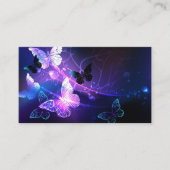 Hintergrund mit Nachtschmetterlingen Hinweiskarte (Vorderseite)