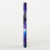 Hintergrund mit Nachtschmetterlingen iPhone Hülle (Rechte Seite)