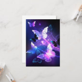 Hintergrund mit Nachtschmetterlingen Karte (Vorderseite/Rückseite Beispiel)