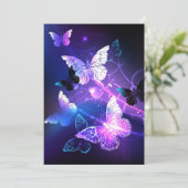 Hintergrund mit Nachtschmetterlingen Karte (Stehend Vorderseite)