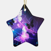 Hintergrund mit Nachtschmetterlingen Keramik Ornament (Links)