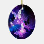 Hintergrund mit Nachtschmetterlingen Keramik Ornament (Rechts)