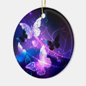 Hintergrund mit Nachtschmetterlingen Keramik Ornament (Links)