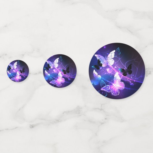 Hintergrund mit Nachtschmetterlingen Konfetti (Vorderseiten)