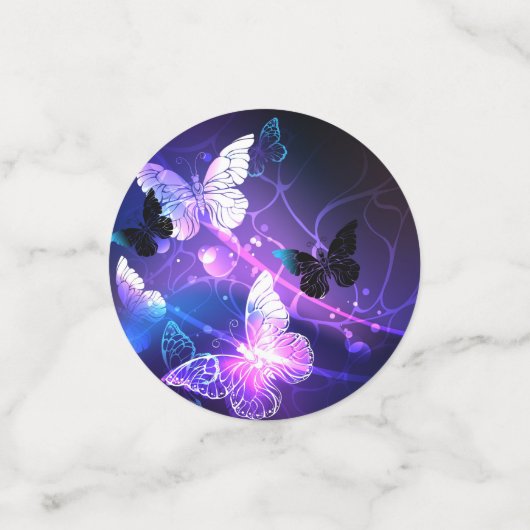 Hintergrund mit Nachtschmetterlingen Konfetti (Klein Vorderseite)