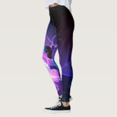 Hintergrund mit Nachtschmetterlingen Leggings (Links)
