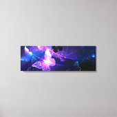 Hintergrund mit Nachtschmetterlingen Leinwanddruck (Vorderseite)