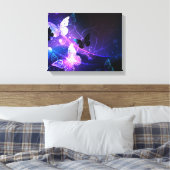 Hintergrund mit Nachtschmetterlingen Leinwanddruck (Insitu (Schlafzimmer))
