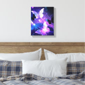 Hintergrund mit Nachtschmetterlingen Leinwanddruck (Insitu (Schlafzimmer))
