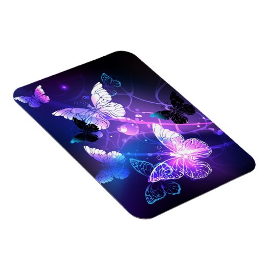 Hintergrund mit Nachtschmetterlingen Magnet (Rechte Seite)